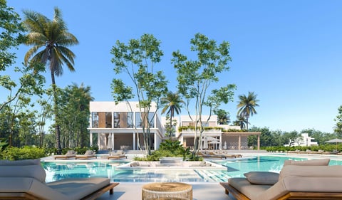 Luxury home with pool area